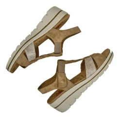 Chaussures Confort|RELIFE Sandales Compensees Semelles Interieures Amovibles Camel