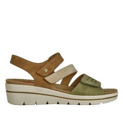 Chaussures Confort|RELIFE Sandales Compensees Semelles Interieures Amovibles Kaki