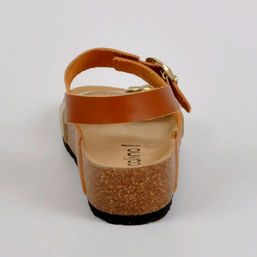 Chaussures Confort|SCALINA Sandales Femme Compensees Marron