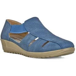 Chaussures Confort|LADY CONFORT Sandales Femme Bleu