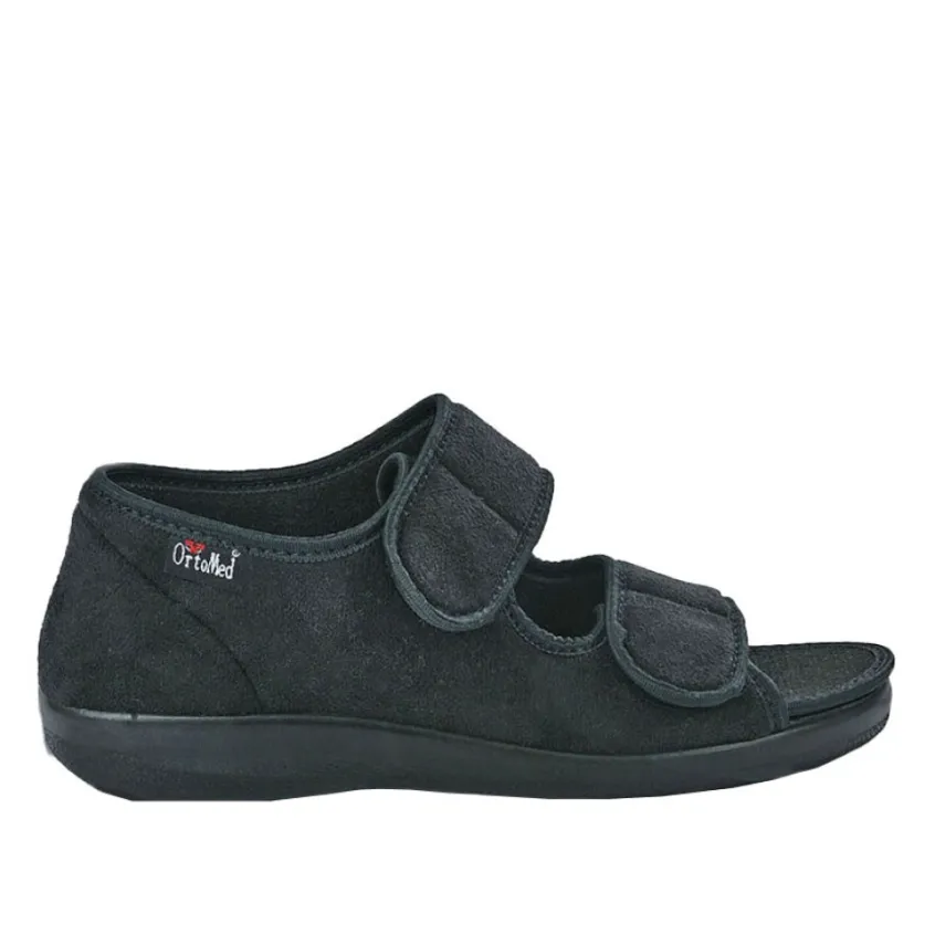Chaussures Confort|ORTOMED Sandales Femme Noir