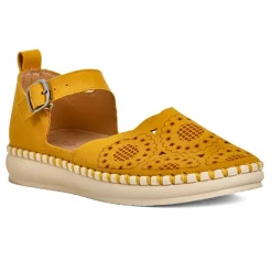 Chaussures Confort|SCALINA Sandales Femme Jaune