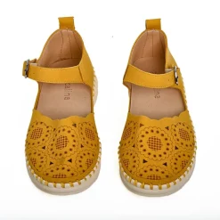 Chaussures Confort|SCALINA Sandales Femme Jaune