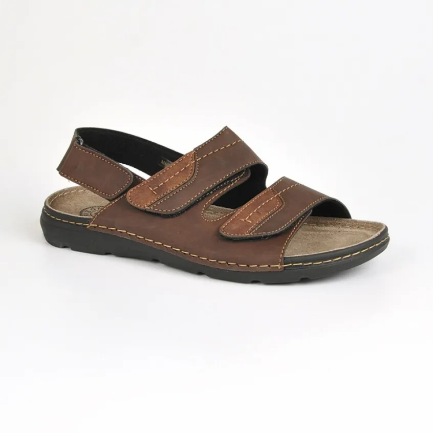 Sandales|ARIZONA Sandales Homme Marron En Cuir