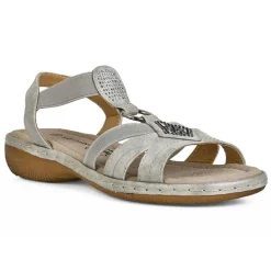 Chaussures Confort|LADY CONFORT Sandales Plates Femme Argente