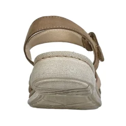 Chaussures Confort|LADY CONFORT Sandales Plates Femme Marron