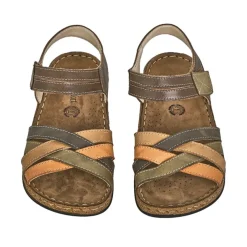 Chaussures Confort|LADY CONFORT Sandales Plates Femme Multicolore