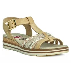Chaussures Confort|RELIFE Sandales Plates Femme Beige
