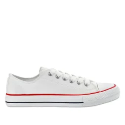 Baskets, Sneakers|STREET LIFE Tennis Femme En Toile Blanche