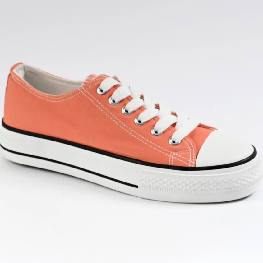 Baskets, Sneakers|STREET LIFE Tennis Femme Orange