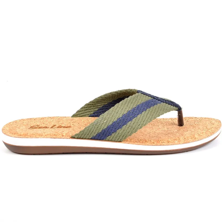 Mules, Tongs|SEALINE Tongs Homme Kaki