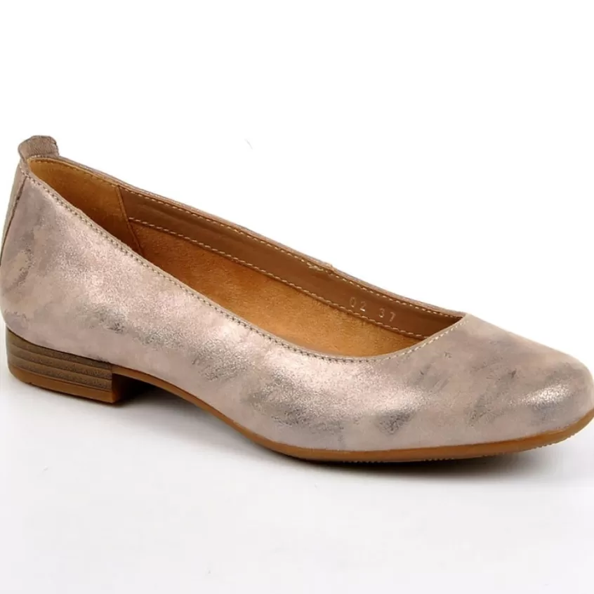 Ballerines | TIPO ALTO Ballerines Femme Dorees Cuir