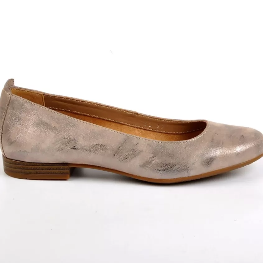 Ballerines | TIPO ALTO Ballerines Femme Dorees Cuir
