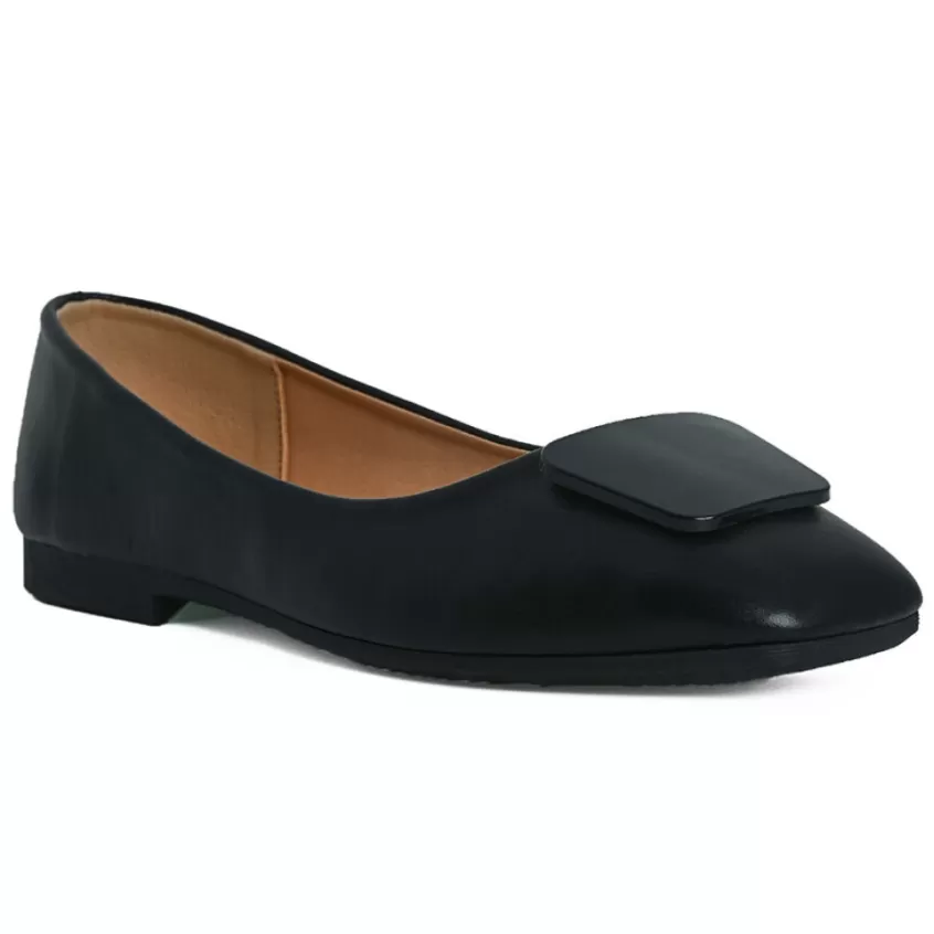 Ballerines | VICE VERSA Ballerines Femme Noir A Bout Carre