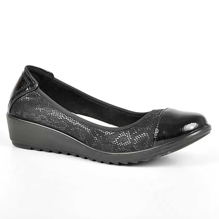 Chaussures Confort | SCALINA Ballerines Femme Noir Ultra-Leger Lady Confort