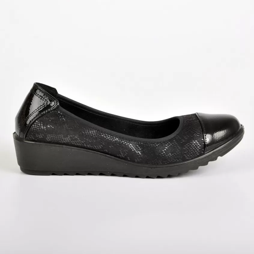 Chaussures Confort | SCALINA Ballerines Femme Noir Ultra-Leger Lady Confort