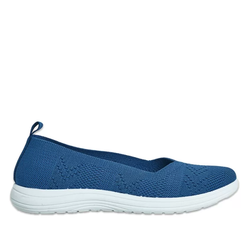 Chaussures Confort | SCALINA Ballerines Semelles Souples Bleu