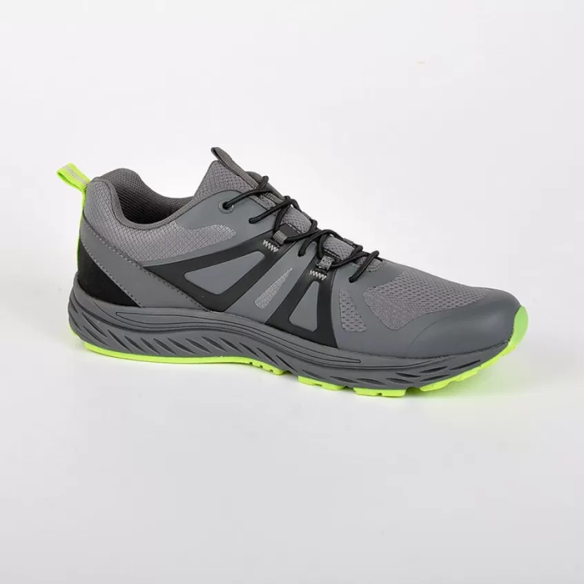 Baskets, Sneakers | STREET LIFE Baskets Avec Lacets Elastiques Gris