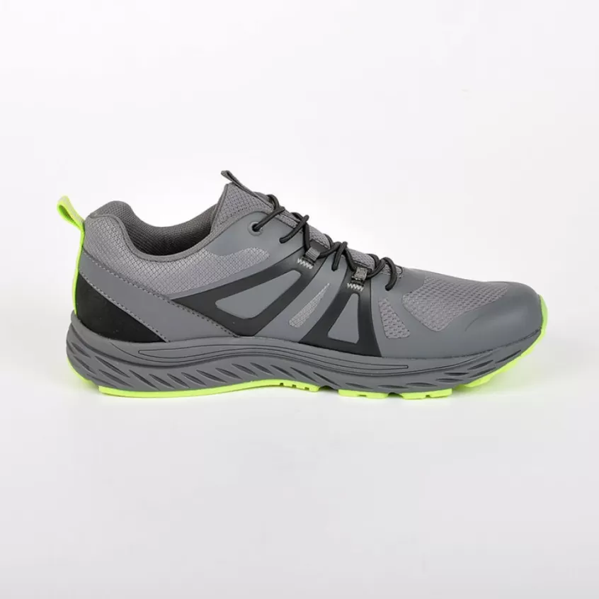 Baskets, Sneakers | STREET LIFE Baskets Avec Lacets Elastiques Gris