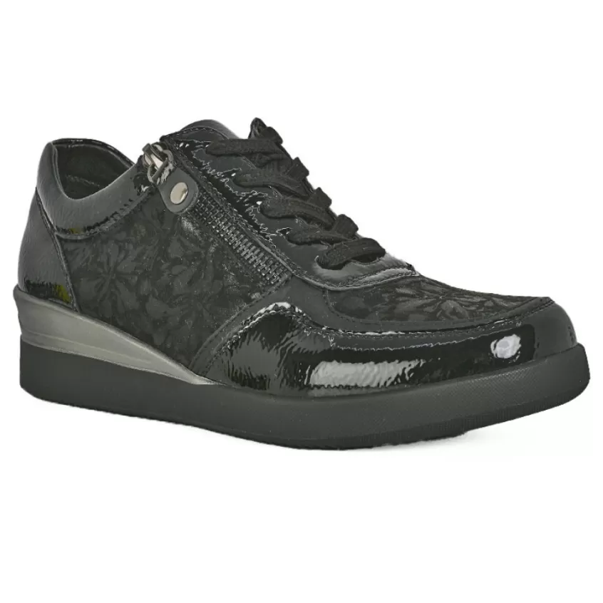 Chaussures Confort | LADY CONFORT Baskets Compensees Femme Noir