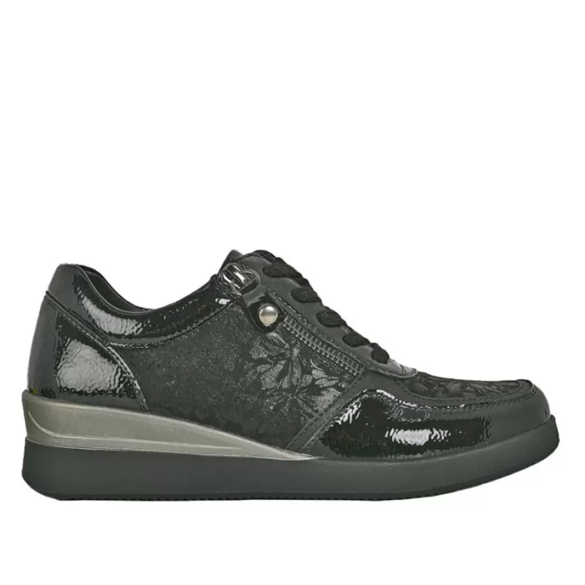 Chaussures Confort | LADY CONFORT Baskets Compensees Femme Noir