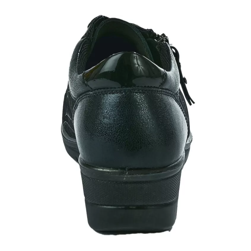 Chaussures Confort | LADY CONFORT Baskets Confort Femme Noir