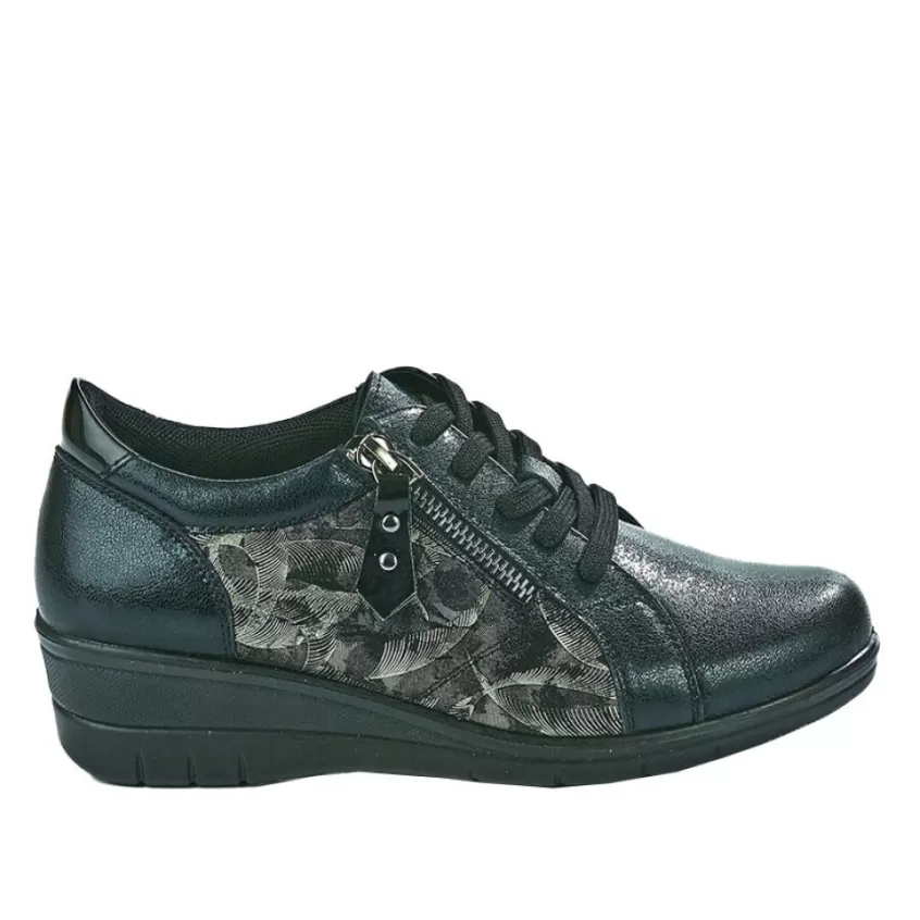 Chaussures Confort | LADY CONFORT Baskets Confort Femme Noir