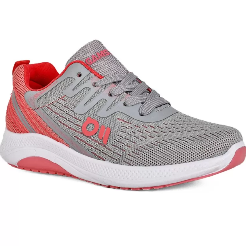 Baskets, Sneakers | GAMSTAR Baskets De Sport Femme Gris Et Orange