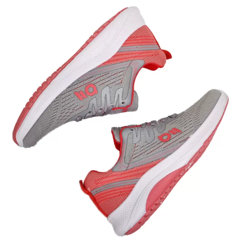 Baskets, Sneakers | GAMSTAR Baskets De Sport Femme Gris Et Orange