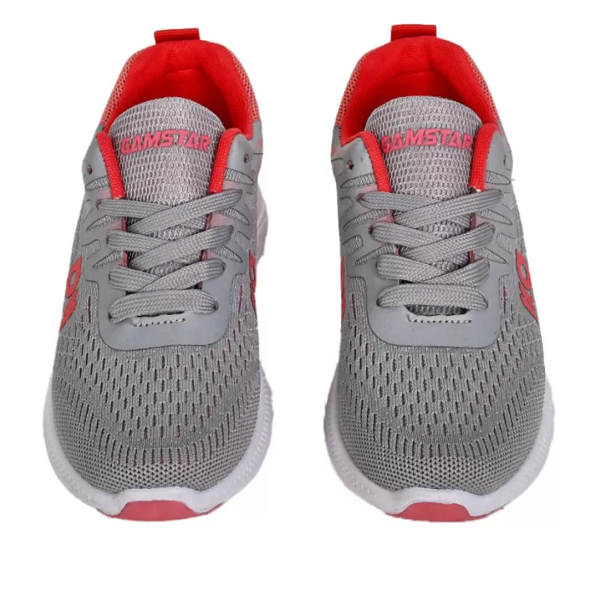Baskets, Sneakers | GAMSTAR Baskets De Sport Femme Gris Et Orange