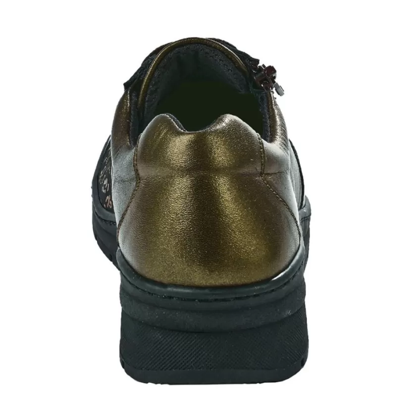 Chaussures Confort | LADY CONFORT Baskets Femme Bronze