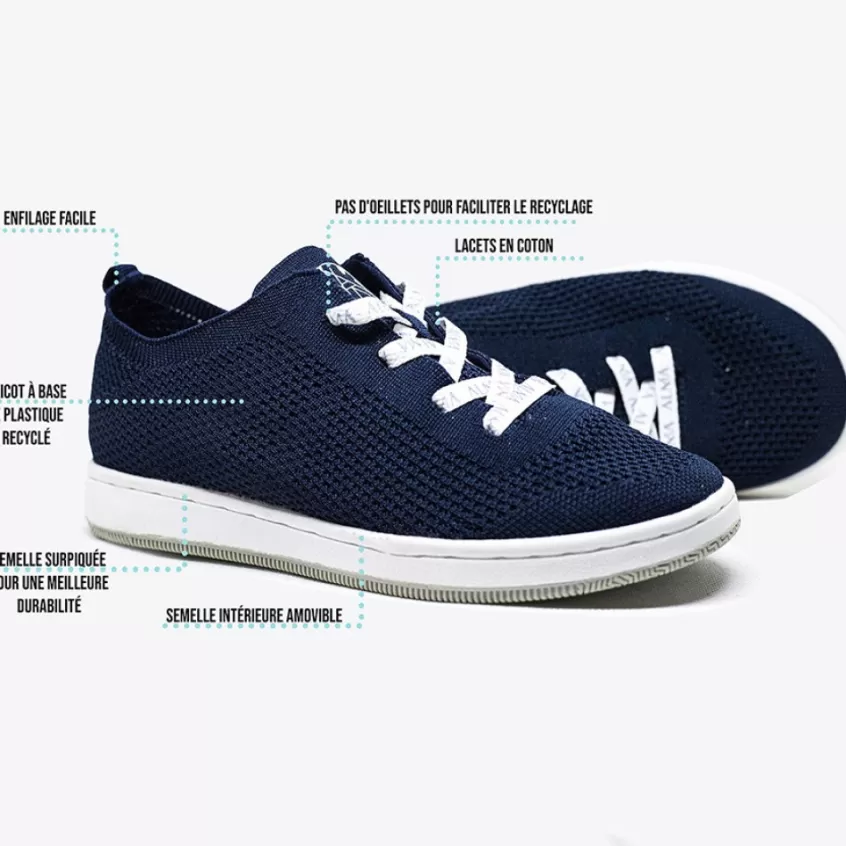 Baskets, Sneakers | ALMA PLANETE Baskets Femme Eco-Responsables Bleu Marine