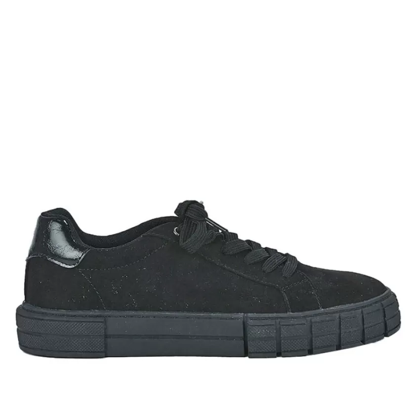 Baskets, Sneakers | STREET LIFE Baskets Femme Noir Unicolore