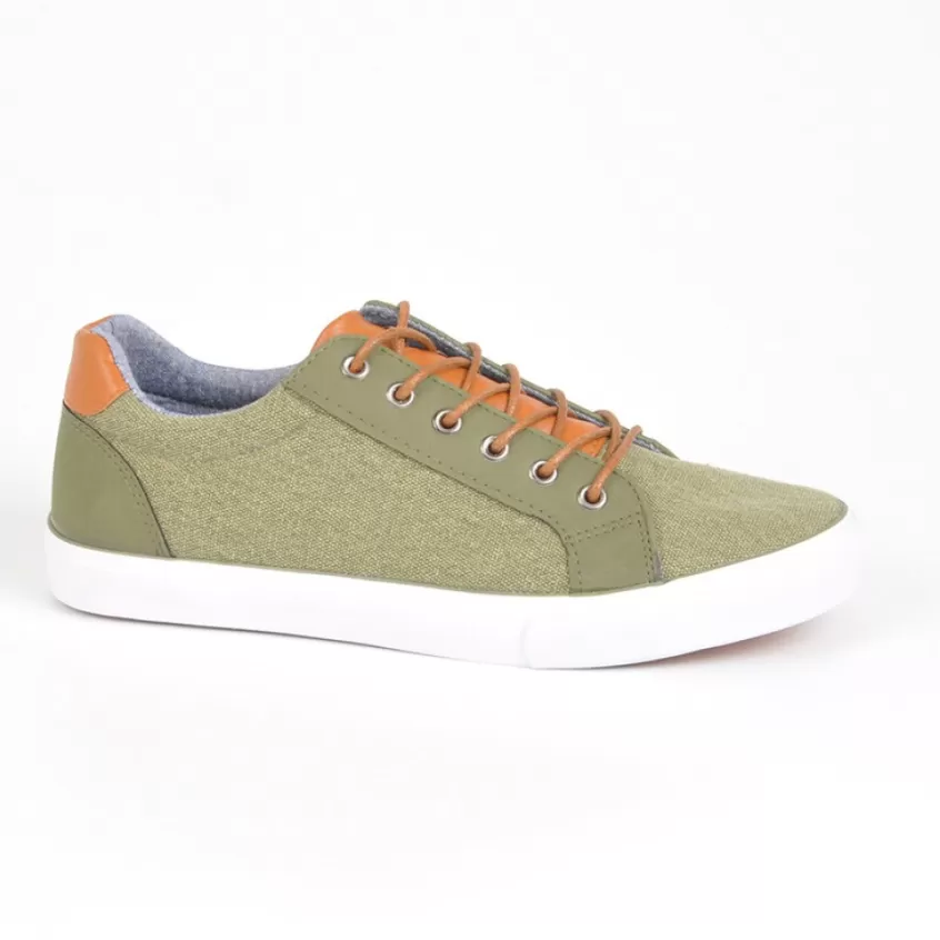 Baskets, Sneakers | STREET LIFE Baskets Homme Bi-Matieres Vert