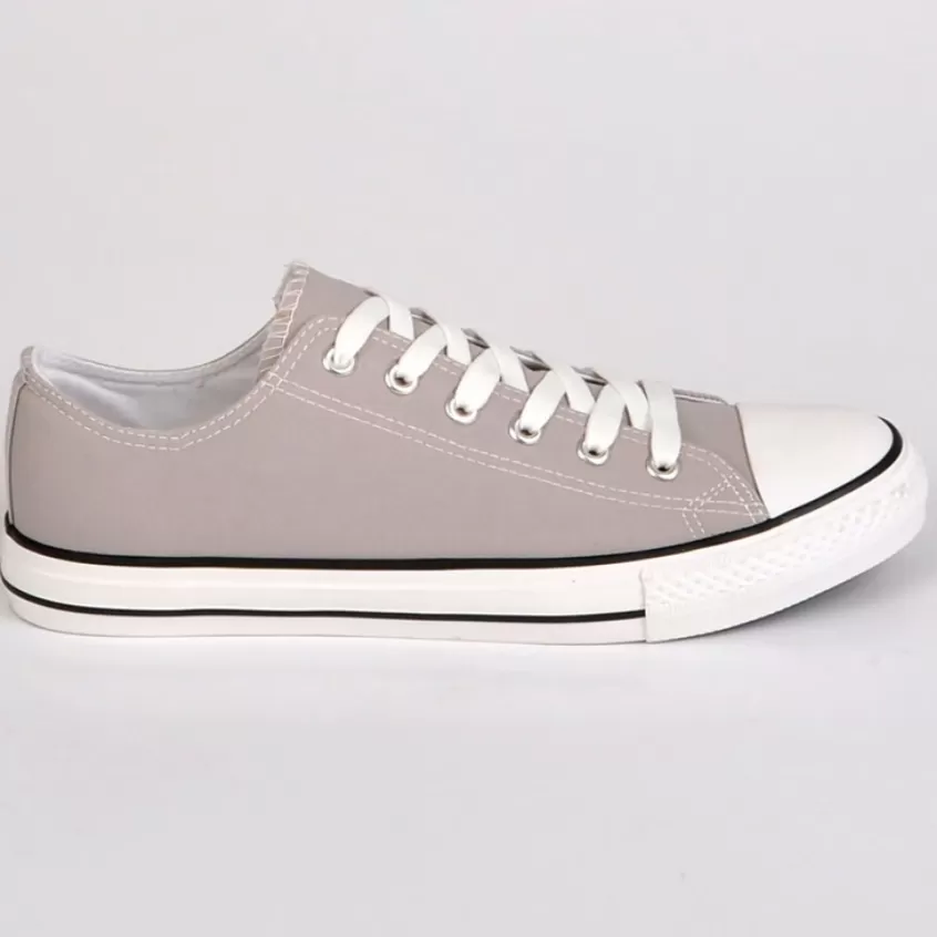 Baskets, Sneakers | STREET LIFE Baskets Homme Toile Gris