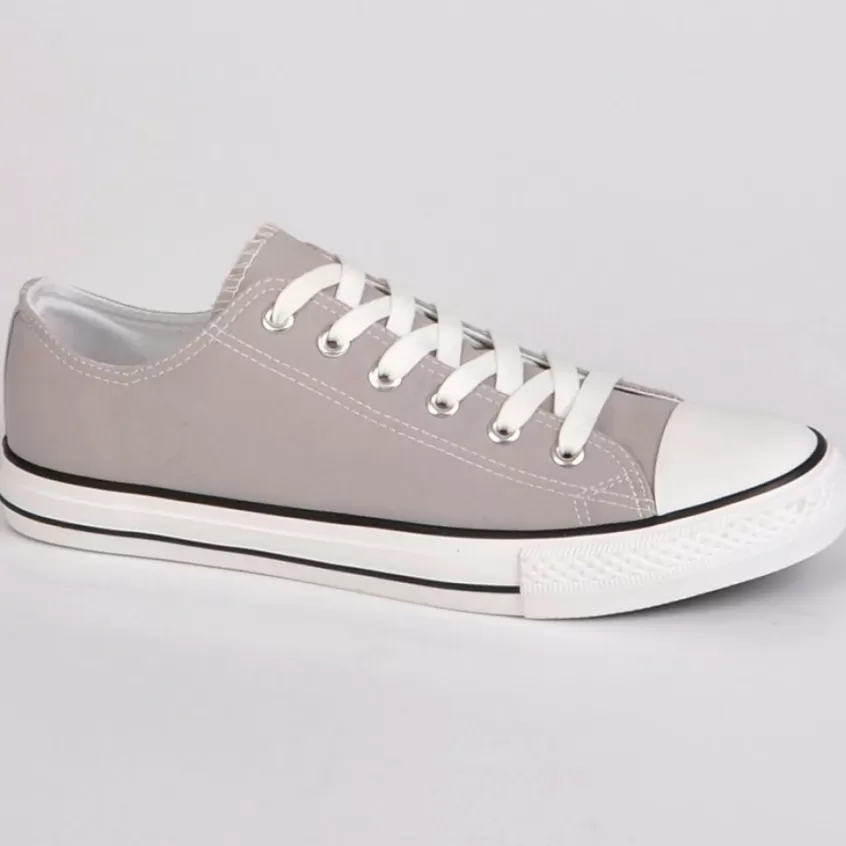 Baskets, Sneakers | STREET LIFE Baskets Homme Toile Gris