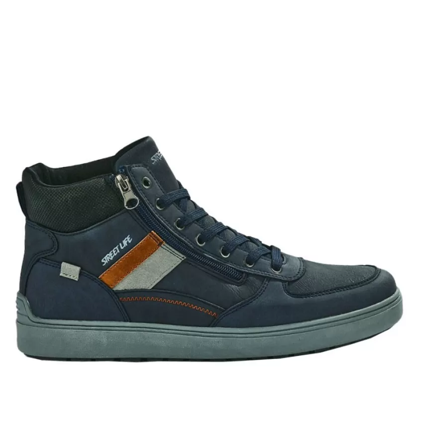 Baskets, Sneakers | STREET LIFE Baskets Montantes Homme Bleu Marine