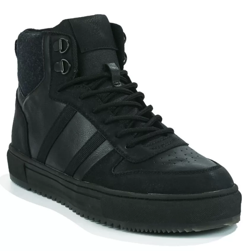 Baskets, Sneakers | STREET LIFE Baskets Montantes Homme Noir