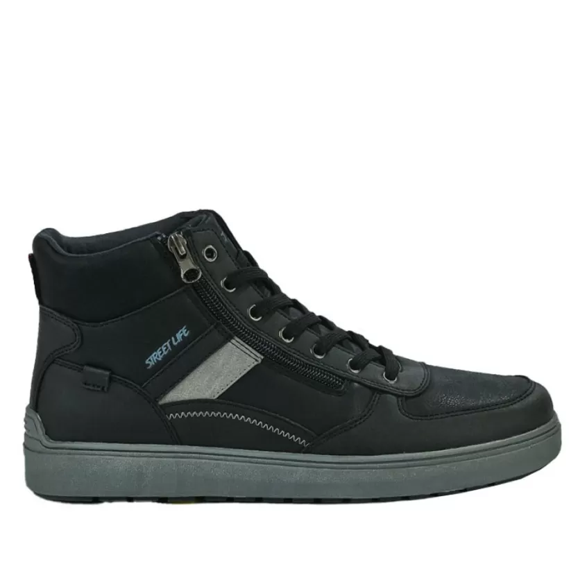 Baskets, Sneakers | STREET LIFE Baskets Montantes Homme Noir
