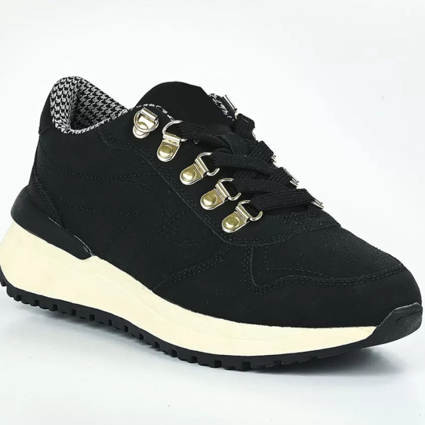 Baskets, Sneakers | STREET LIFE Baskets Plateforme Femme Noir