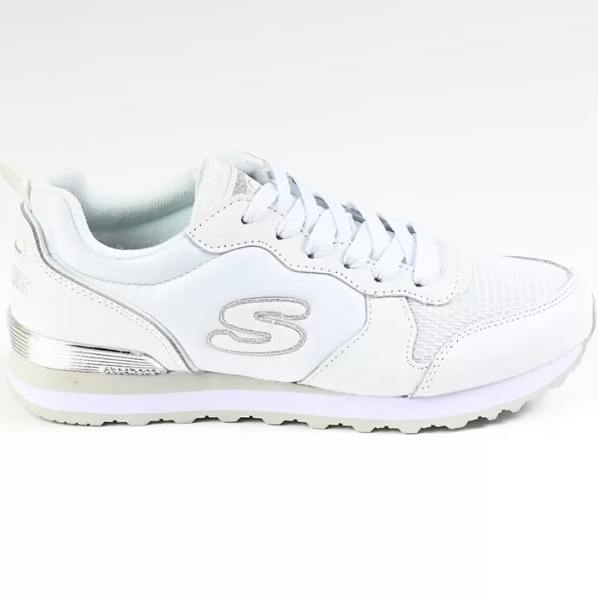 Baskets, Sneakers | SKECHERS Baskets Sneakers Femme Blanc Retros Og 85 Goldn Gurl