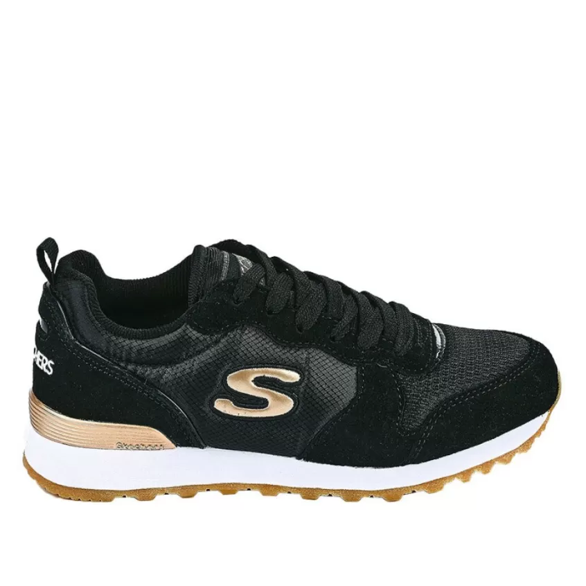 Baskets, Sneakers | SKECHERS Baskets Sneakers Femme Noir Retros Og 85 Goldn Gurl Black