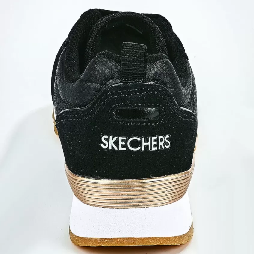 Baskets, Sneakers | SKECHERS Baskets Sneakers Femme Noir Retros Og 85 Goldn Gurl Black