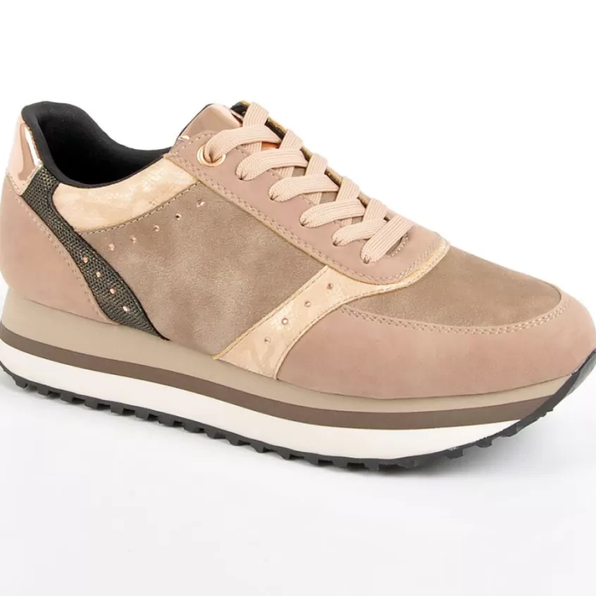 Baskets, Sneakers | STREET LIFE Baskets Sneakers Femme Beige