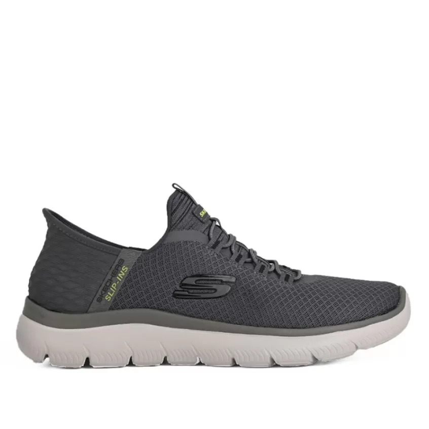 Baskets, Sneakers | SKECHERS Baskets Sneakers Homme Gris Hands Free Slip-Ins Summits