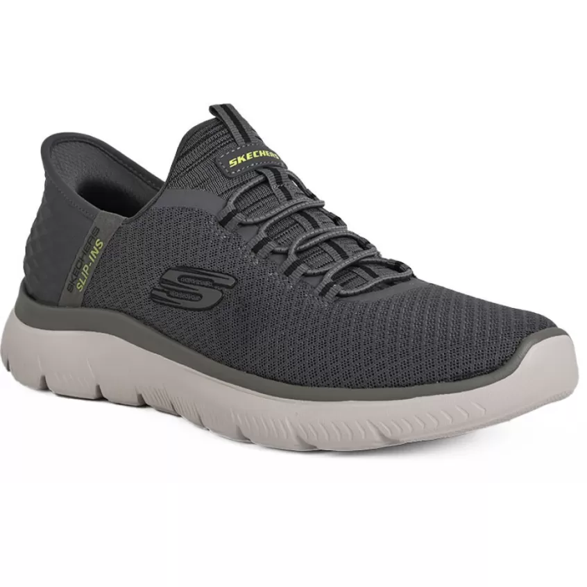 Baskets, Sneakers | SKECHERS Baskets Sneakers Homme Gris Hands Free Slip-Ins Summits