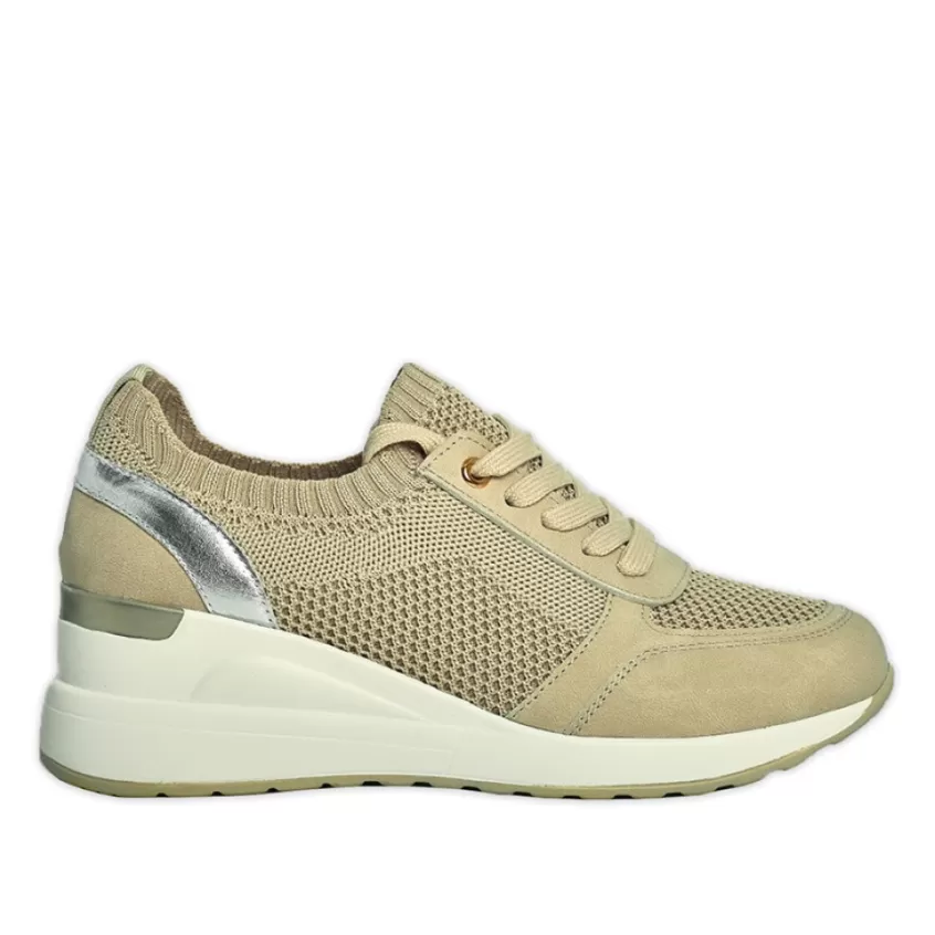 Chaussures Confort | SCALINA Baskets Sneakers Beige
