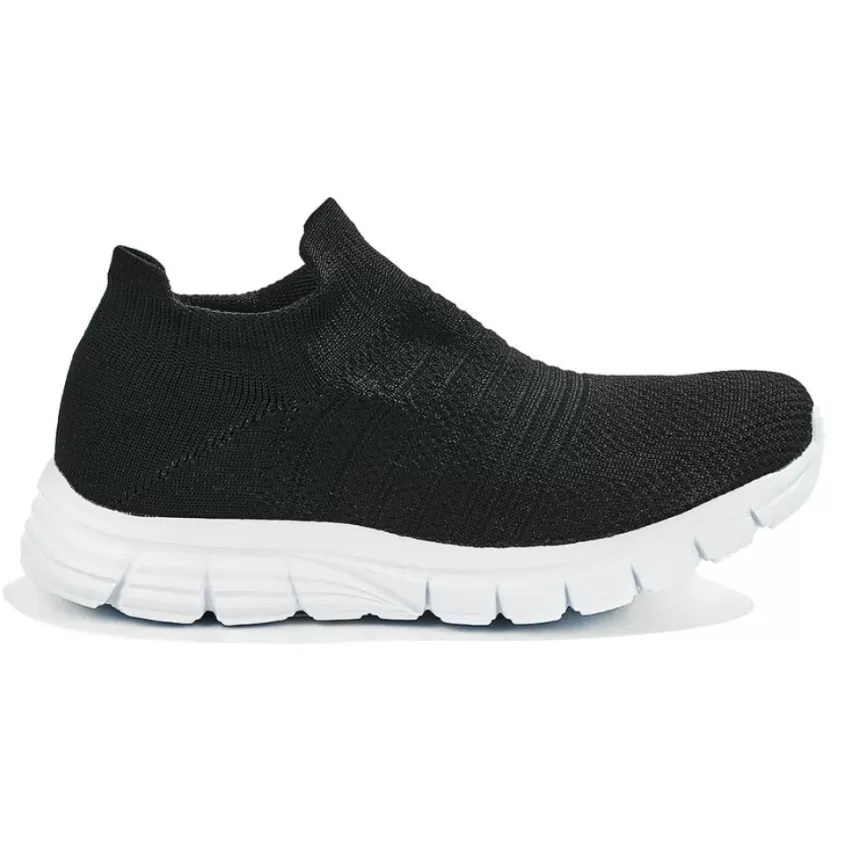 Baskets, Sneakers | STREET LIFE Baskets Ultra Legeres Femme Noir Elastique