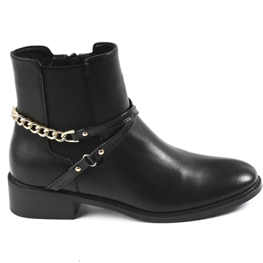 Boots, Bottines | VICE VERSA Boots Avec Effet Croco Noir
