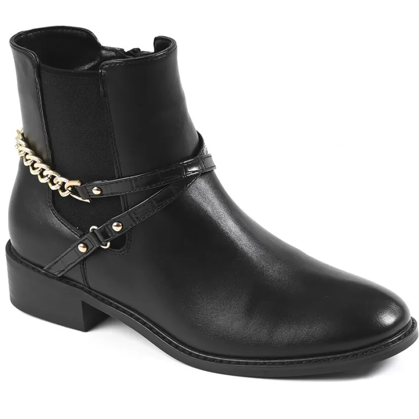 Boots, Bottines | VICE VERSA Boots Avec Effet Croco Noir